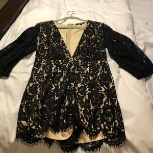 LF deep v romper